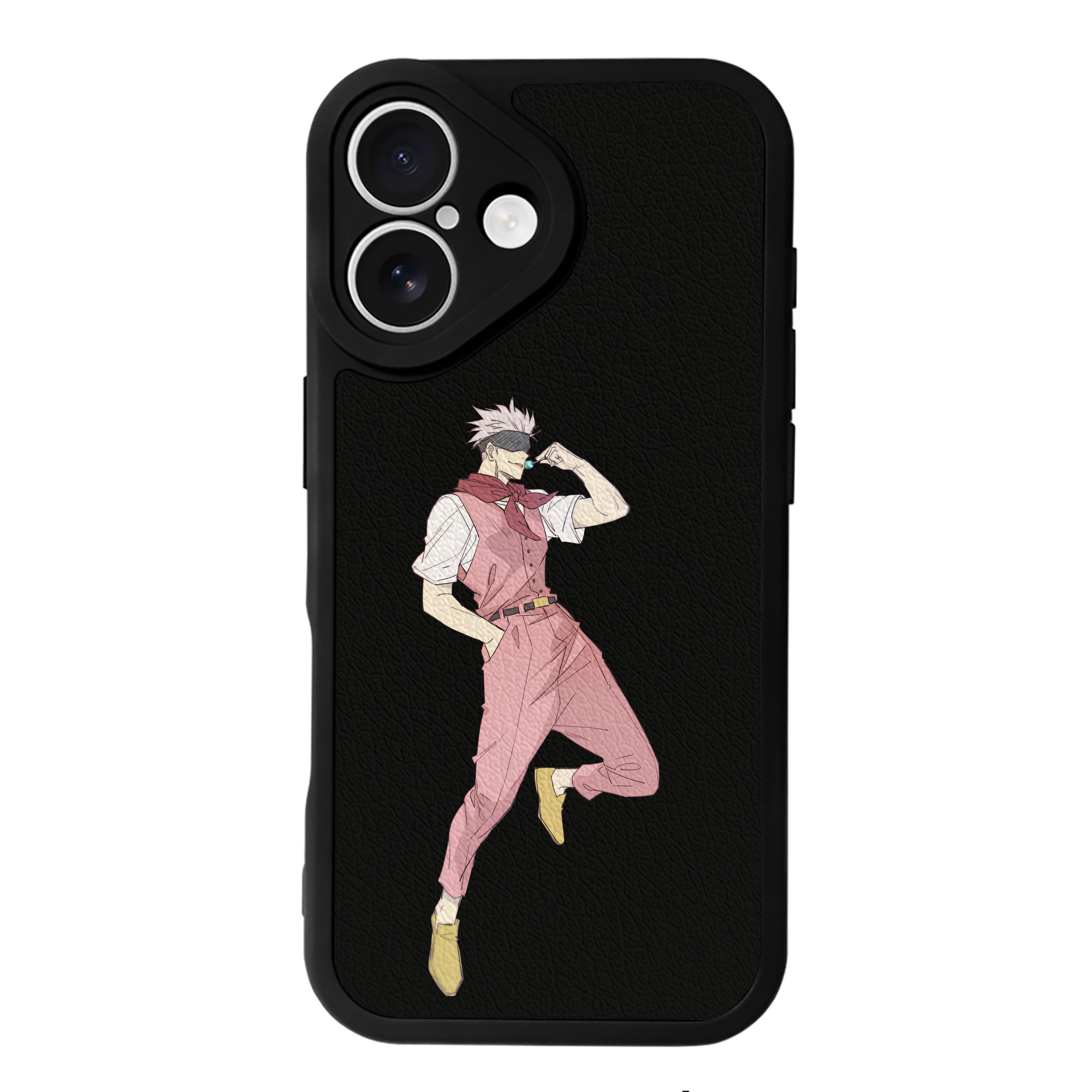 （画像用） 呪術廻戦 Jujutsu Kaisen 【iPhone 16シリーズ対応】シリコンスマホケース（レザー調） 材質：シリコン